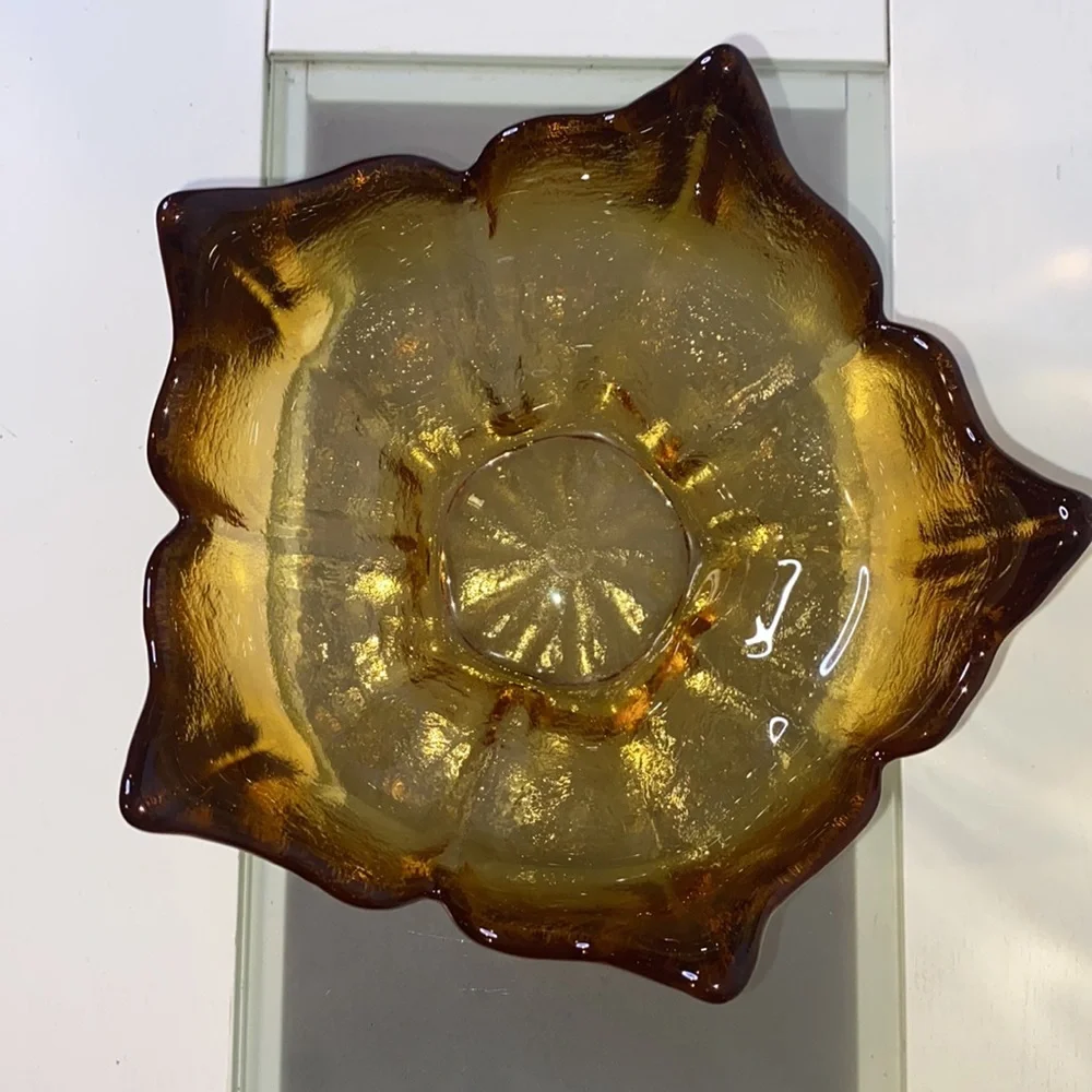 Vintage Viking Epic Spike Bowl * Honeycomb Yellow * Harvest Gold * Lotus Bowl
